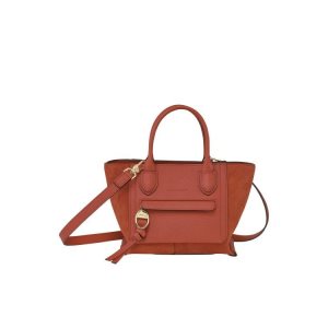 Top-handle Bags Longchamp S Marmelade Cuero Naranjas | 159402JIG