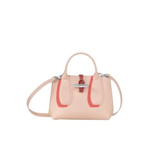 Top-handle Bags Longchamp S Powder Cuero Rosas | 432615ITU