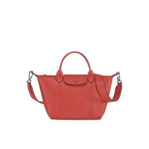 Top-handle Bags Longchamp S Terracotta Cuero Naranjas | 075924JID