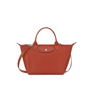 Top-handle Bags Longchamp S Terracotta Lona Naranjas | 516023EGU