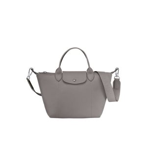 Top-handle Bags Longchamp S Turtledove Cuero Gris | 804753NQX