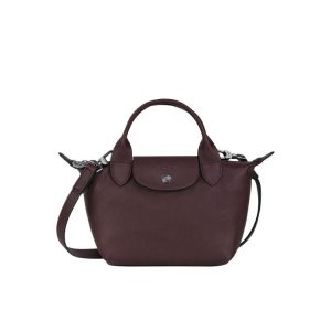 Top-handle Bags Longchamp Xs Cuero Burdeos | 284591EDH