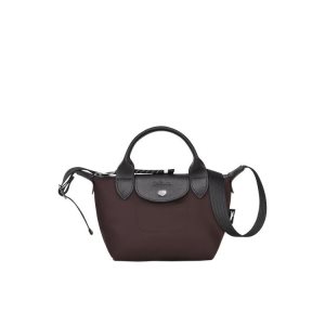 Top-handle Bags Longchamp Xs Recycled canvas Burdeos | 438706WFD