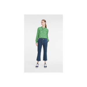 Tops & Blouses Longchamp Sintetico Fibres Verde | 085327WVZ