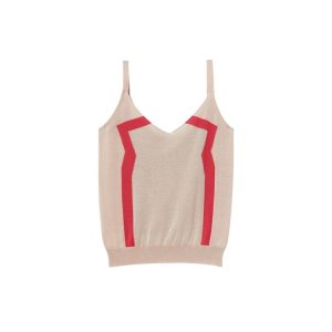 Tops & Blouses Longchamp Tank Buff Silk Amarillo Claro | 153209RMC