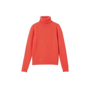 Tops & Blouses Longchamp Turtleneck Sueter Lana Naranjas | 063975MCW