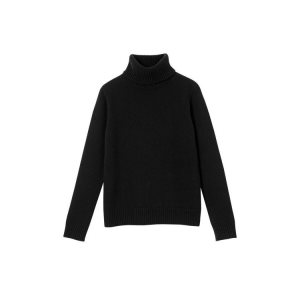 Tops & Blouses Longchamp Turtleneck Sueter Lana Negras | 713246XOL