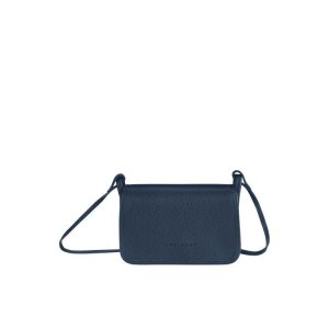 Wallets On Chain Longchamp On Cuero Azul Marino | 306574AYI
