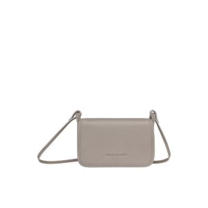 Wallets On Chain Longchamp On Turtledove Cuero Gris | 859672KLY