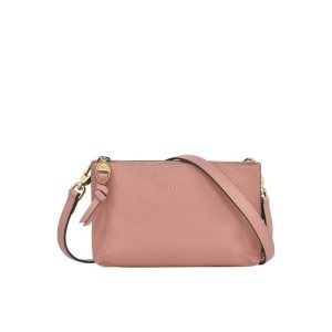 Wallets On Chain Longchamp Pouch Cuero Rosas | 146953JPY