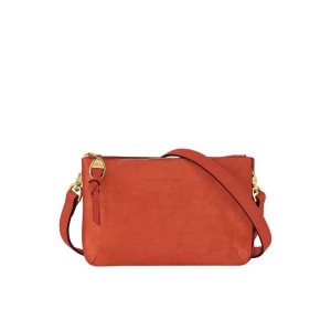 Wallets On Chain Longchamp Pouch Marmelade Cuero Naranjas | 026375ZAL