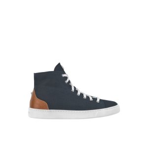 Zapatillas Longchamp Algodon Azul Marino | 093465VPB